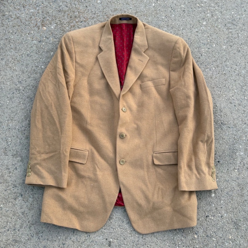 Ralph Ralph Lauren Mens 100% Camel Hair Blazer Sport Coat Tan 3 Button Canada